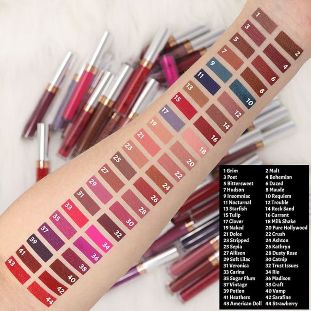 anastasia ashton liquid lipstick swatch_es