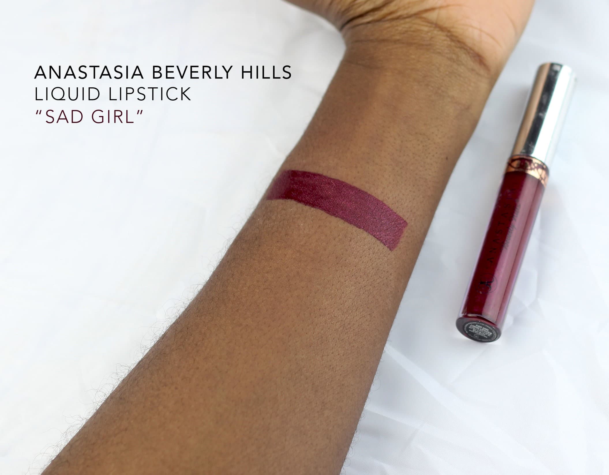 anastasia beverly hills liquid lipstick swatch_ sad girl