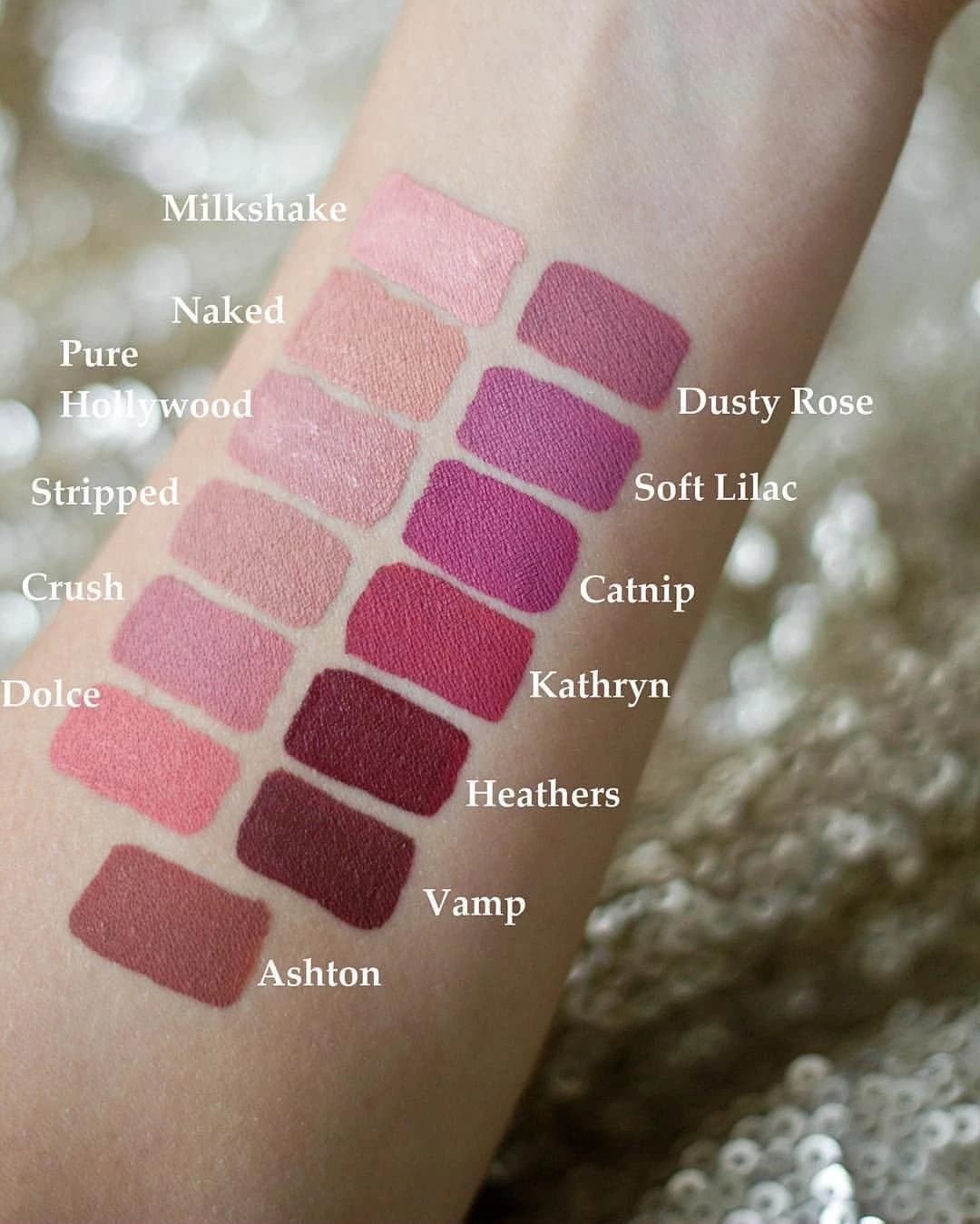 anastasia crush liquid lipstick swatch