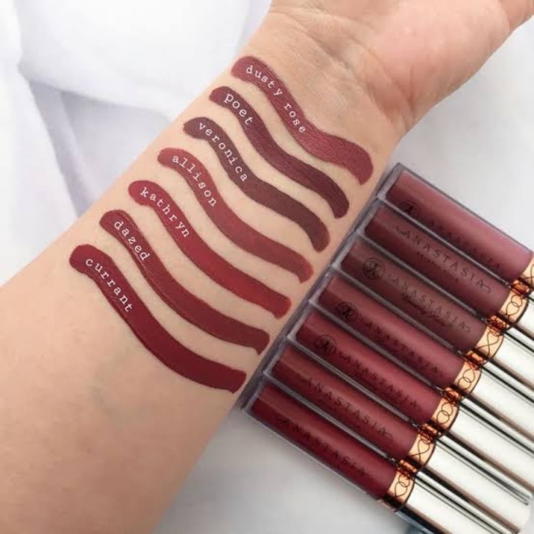 anastasia new liquid lipstick swatches_