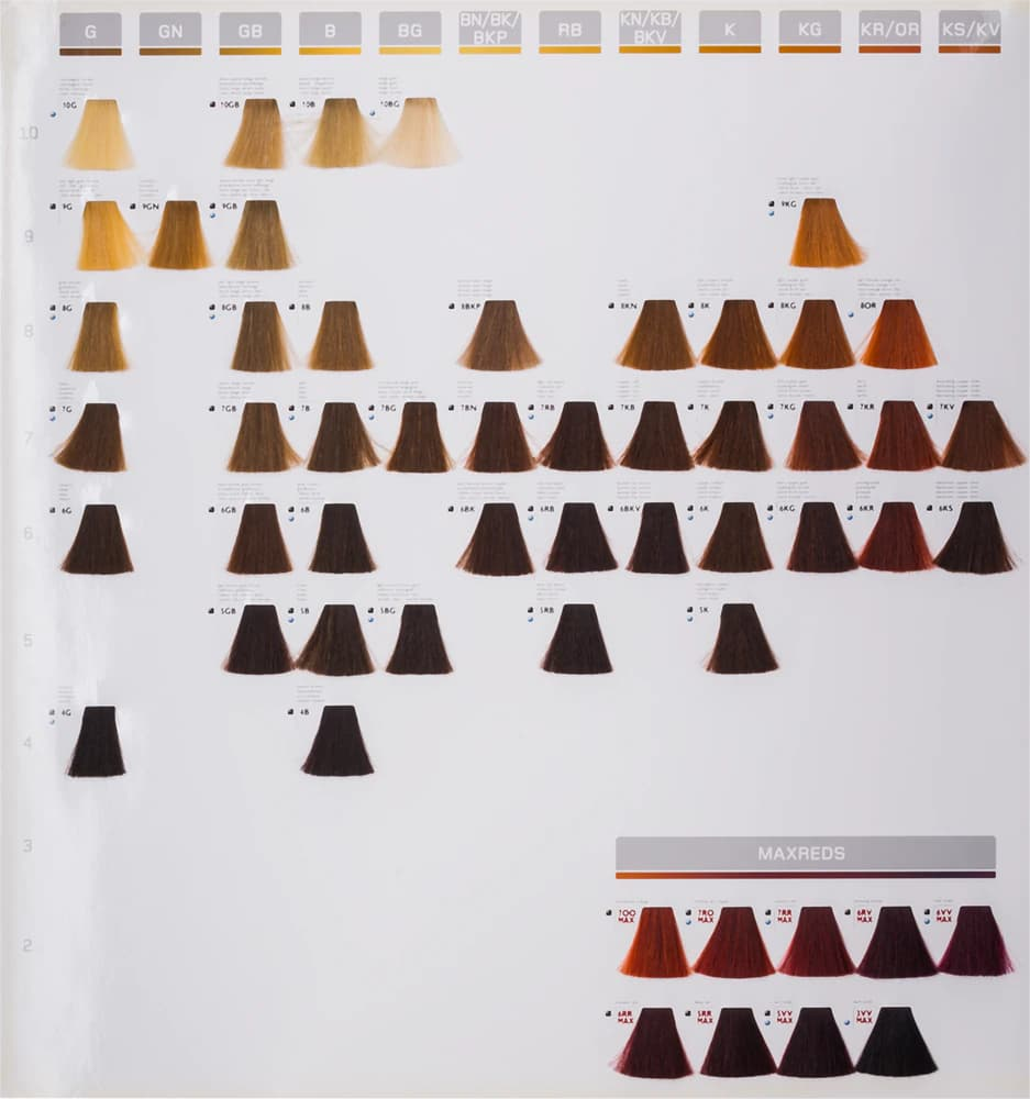 goldwell topchic color chart​