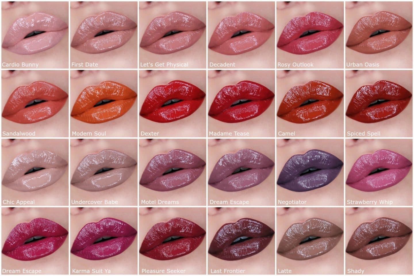 NYX Slip Tease Swatches nyx professional makeup slip tease full color lip lacquer swatches