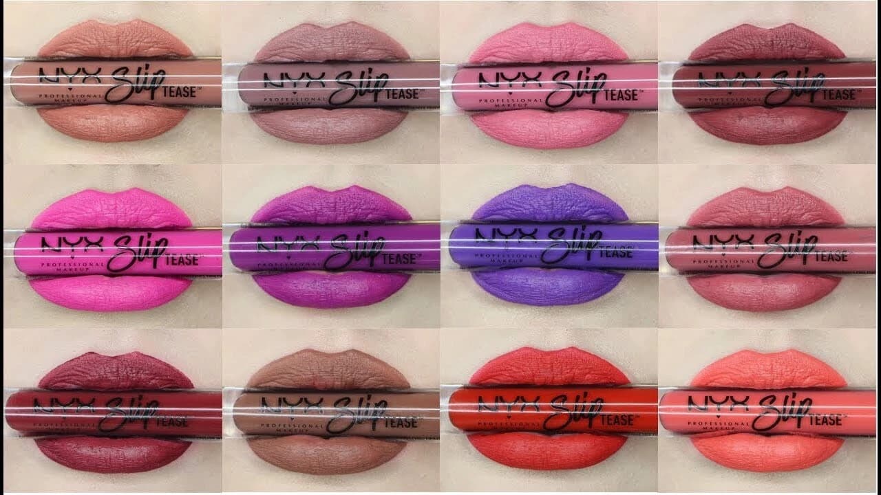 NYX Slip Tease Swatches nyx slip tease full color lip oil swatches (2)
