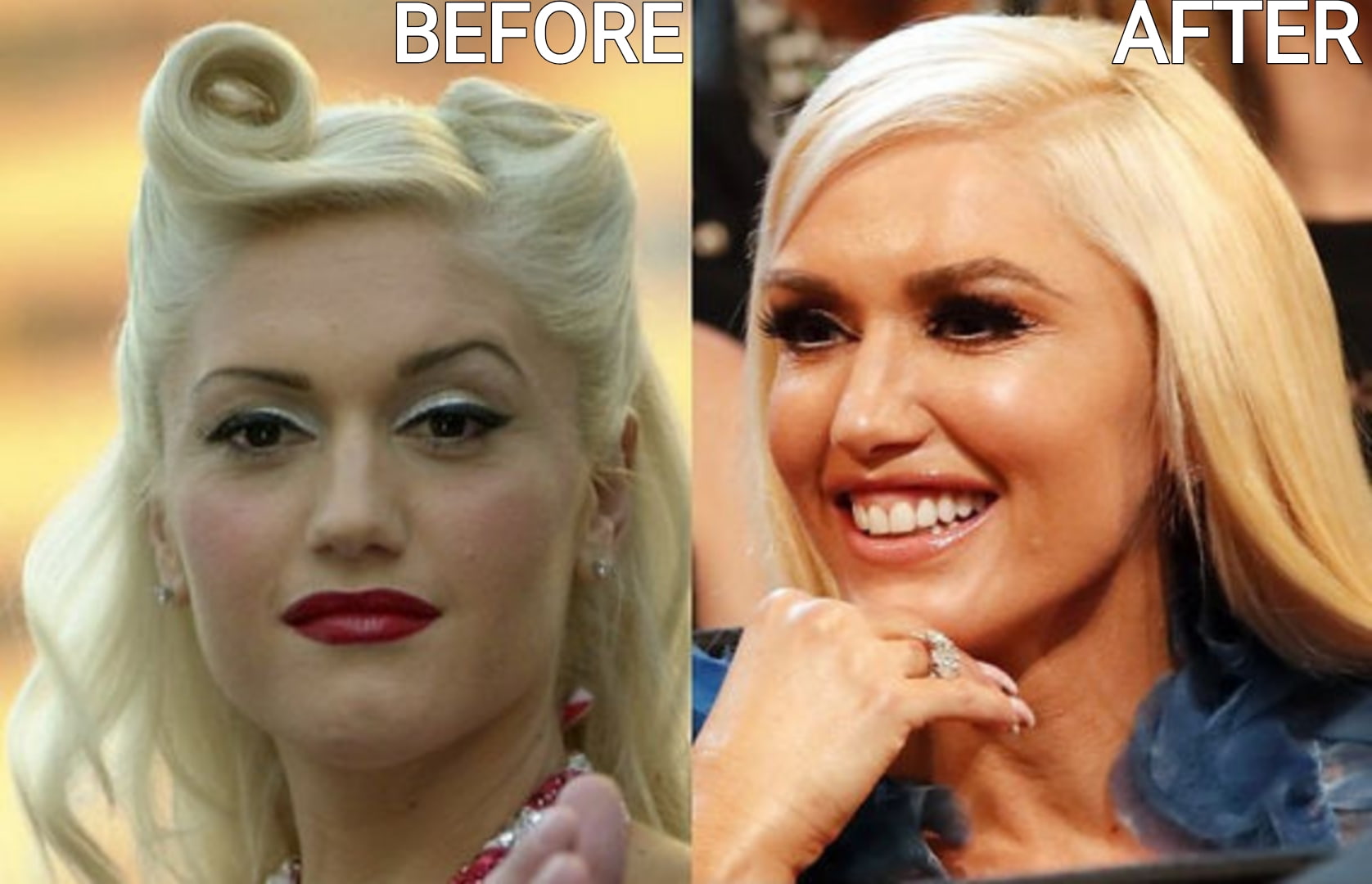 Celebrity Microblading Before And After Pictures gwen stefani microblading before and after images