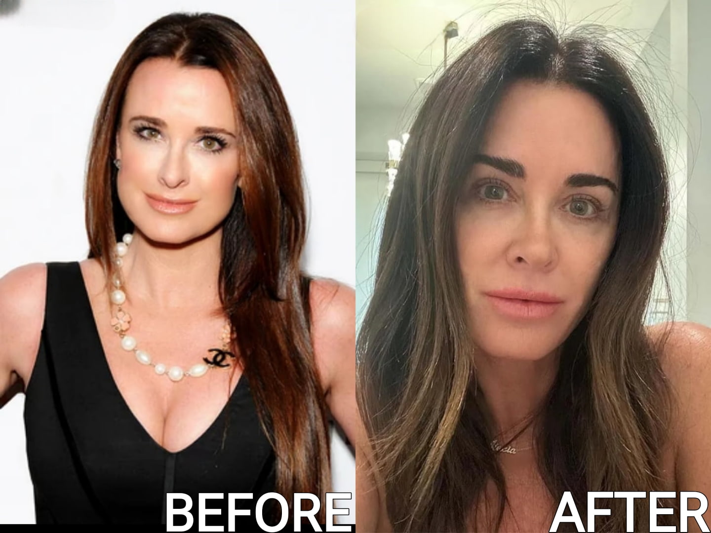 Celebrity Microblading Before And After Pictures kyle richards microblading before and after photos